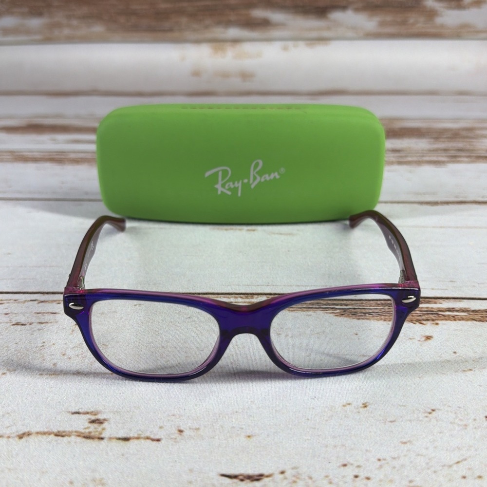 Pre-Owned Ray-Ban RB 1555 Kids Violet Glasses Replacement Frames 48mm